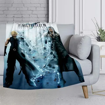 Игра Final Fantasy 3D печатное одеяло для мальчика, одеяло для пикника, одеяло для кондиционирования воздуха, Диван, тонкое одеяло, Одеяло для кровати