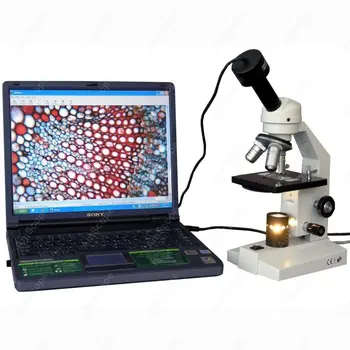 Студенческий составной микроскоп-AmScope поставляет студенческий составной микроскоп 40X-400X + цифровую USB-камеру