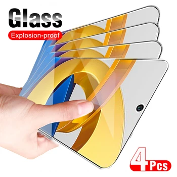 4 Шт Закаленное Стекло Для Xiaomi Poco M4 Pro 5G Защитная Пленка Для экрана С Полным Покрытием Для Объектива Xiaomi Poco M4 M3 X4 X3 Pro 5G F3 Glass