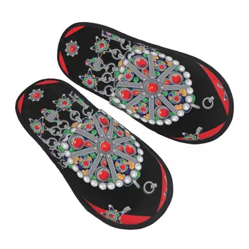 Ювелирные изделия в стиле Кабайл, гостевые тапочки для женщин в отеле, домашние тапочки с рисунком марокканского ковра на заказ